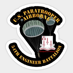 US Paratrooper - 54th Engineer Battalion X 300 Sticker